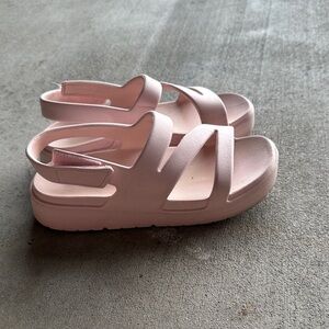 Pink Strappy Sandals
